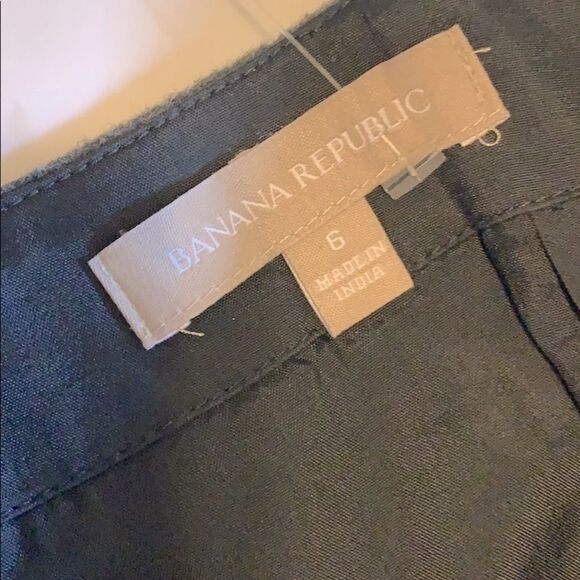 Banana Republic Wool Blend Gray/Black Skirt Sz 6 - Picture 7 of 11